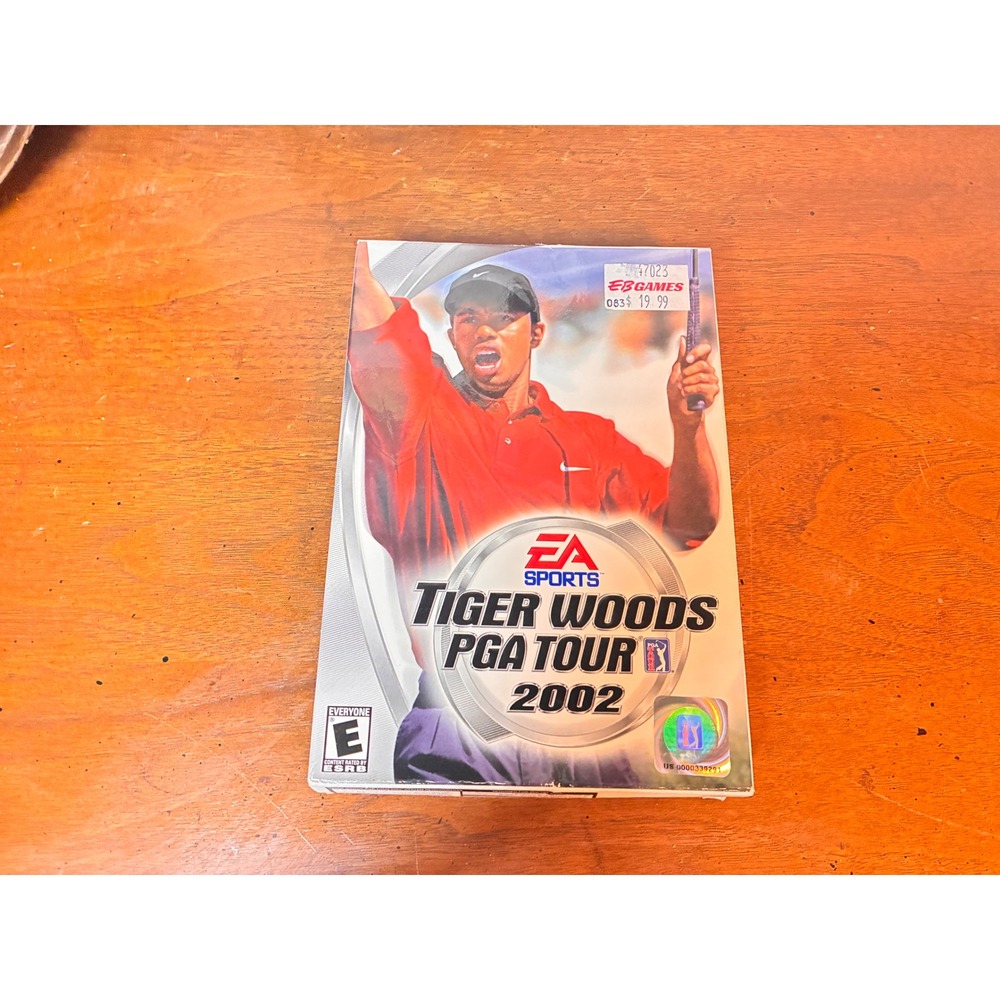 EA Sports Tiger Woods PGA Tour 2002 PC-CD ROM N/A Silver Good Big Box Vintage